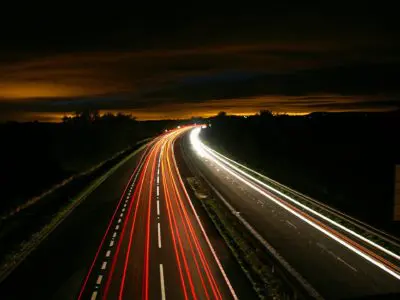 highway at night