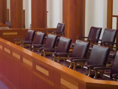 courtroom jury box