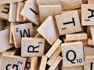 scrabble pieces
